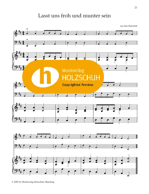 Lasst uns froh und munter sein